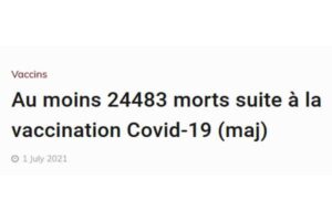 Le nombre de mort post vaccination explose