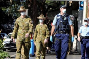 Australie Armée confinement