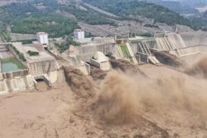 Chine barrage inondation