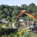 Destruction des jardines ouvriers Aubervilliers