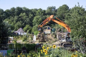 Destruction des jardines ouvriers Aubervilliers