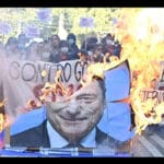 Draghi interdit manifestation