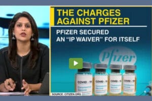 TV indienne chantage Pfizer