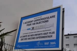 panneaux d'affichage anti-vaxx