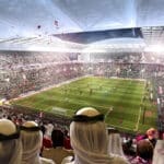 Qatar - foot baigné de sang