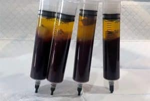 Inspection visuelle des caillots sanguins vivants vaccinés contre le C19