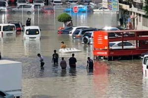 inundações em Dubai